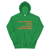 Less Friends (Orange) Unisex Hoodie