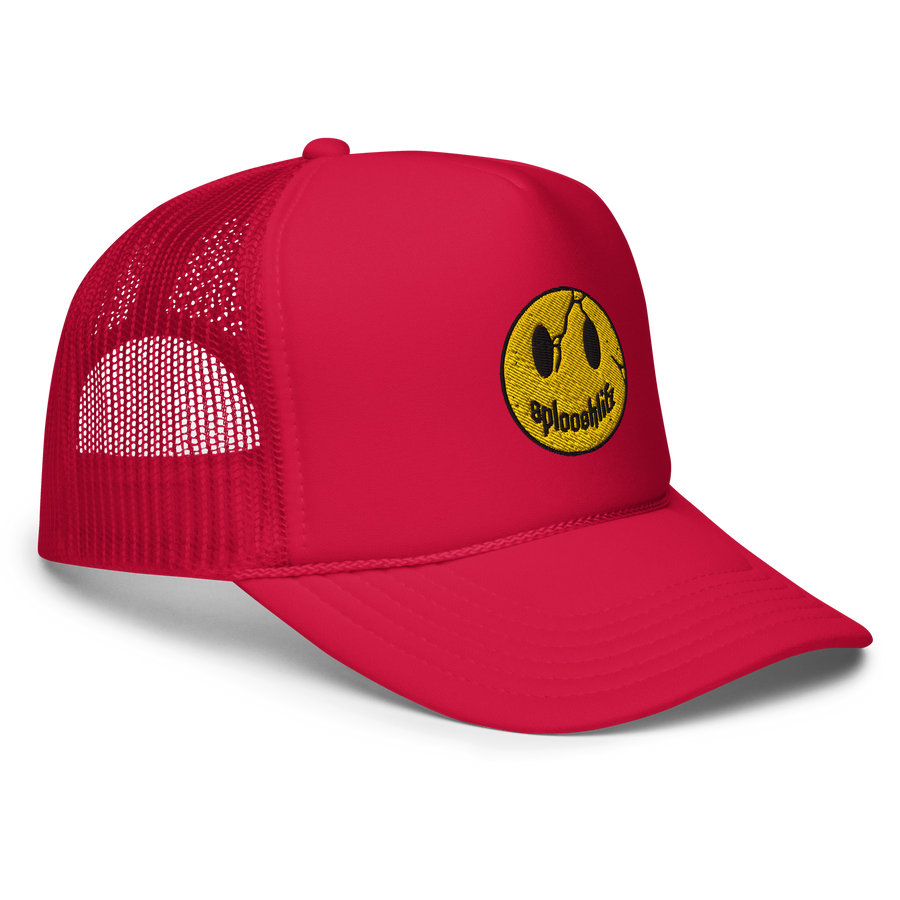 SplooshLife Smiley Foam trucker hat