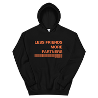 Less Friends (Orange) Unisex Hoodie