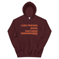 Less Friends (Orange) Unisex Hoodie