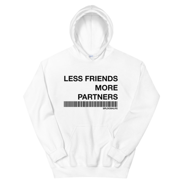 Less Friends (Black Logo) Unisex Hoodie