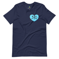 Blue HeartBreak 2.0 Short-sleeve unisex t-shirt